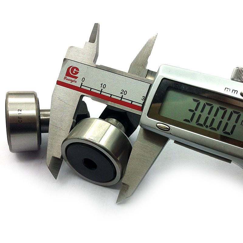 Cam Follower Bearing 30mm diameter wheel and pin bearing with cage CF12